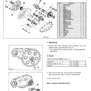 Kubota Kh36, Kh41, Kh51, Kh61 Excavator Workshop Manual