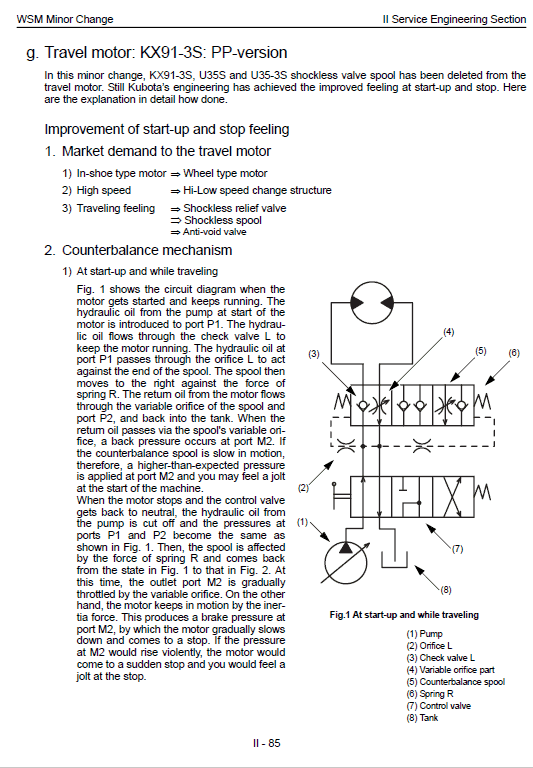 Kubota U35s, Us35-3s, Us45-3s Excavator Workshop Manual