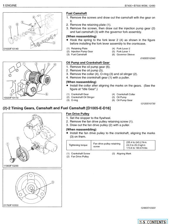 Kubota B7400, B7500 Tractor Workshop Service Manual