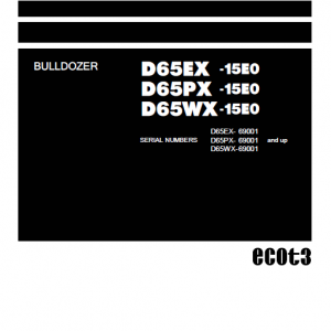 Komatsu D65ex-15, D65px-15, D65wx-15 Dozer Service Manual