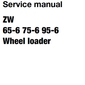 Hitachi Zw65-6 , Zw75-6, Zw95-6 Wheel Loader Service Manual