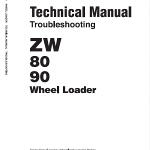 Hitachi Zw80, Zw90 Wheel Loader Service Manual