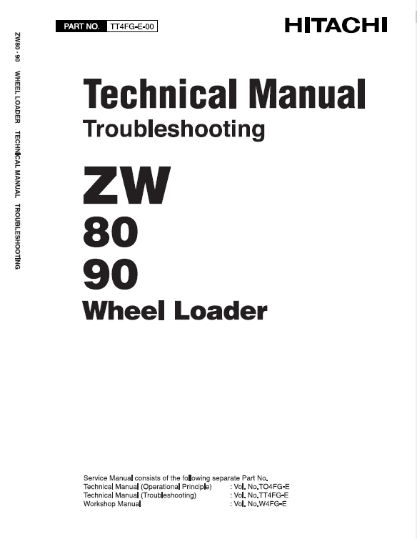 Hitachi Zw80, Zw90 Wheel Loader Service Manual