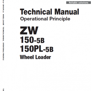 Hitachi Zw150-5b Wheel Loader Service Manual