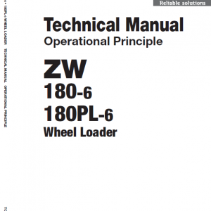 Hitachi Zw180-6 Wheel Loader Service Manual