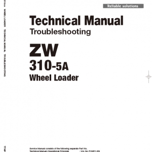 Hitachi Zw310-5a, Zw310-5b Wheel Loader Service Manual