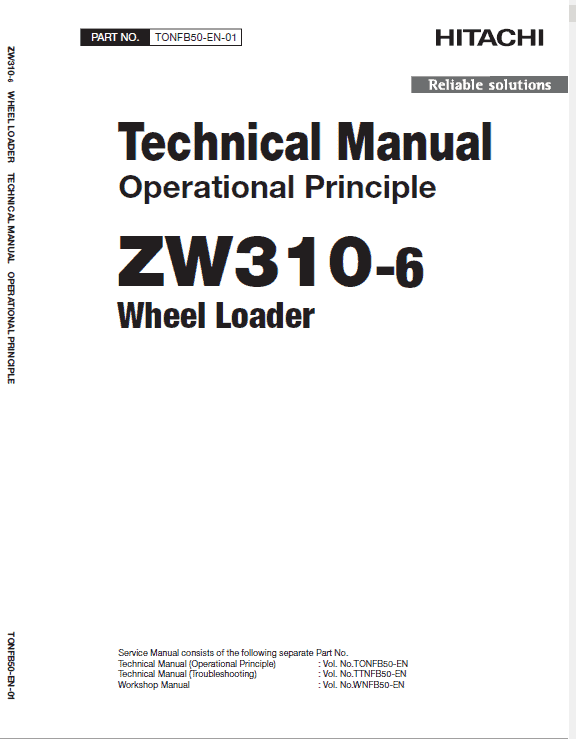 Hitachi Zw310-6 Wheel Loader Service Manual