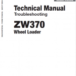 Hitachi Zw370, Zw370-g Wheel Loader Service Manual