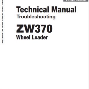 Hitachi Zw370, Zw370-g Wheel Loader Service Manual