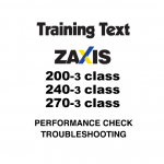 Hitachi Zx200-3, Zx240-3, Zx270-3 Excavator Service Manual