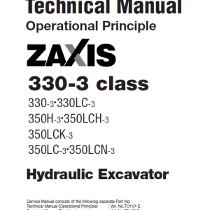 Hitachi Zx330-3, Zx330lc-3 Excavator Service Manual