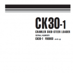 Komatsu Ck30-1 Skid-steer Loader Service Manual