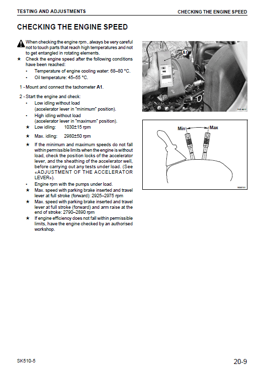 Komatsu Sk510-5 Skid-steer Loader Service Manual