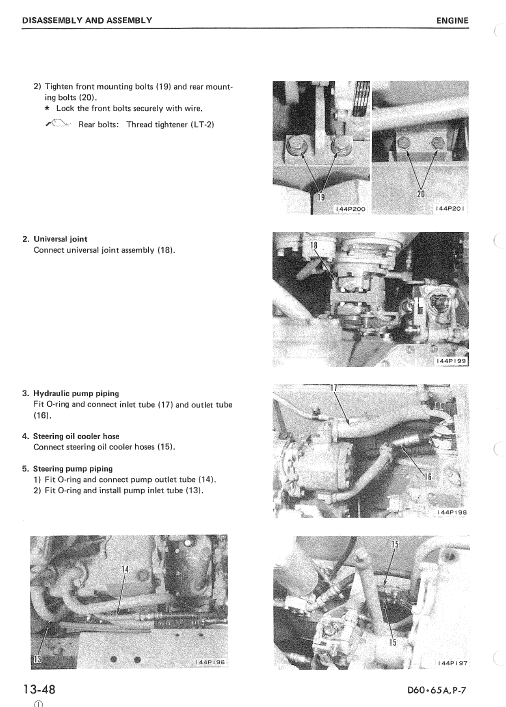 Komatsu D65a-7, D65e-7, D65p-7 Dozer Service Manual