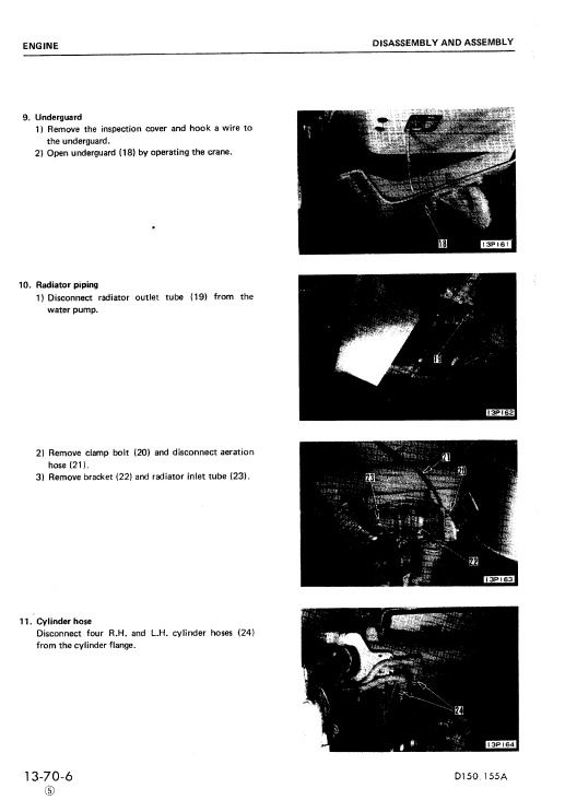 Komatsu D150a-1, D155a-1 Dozer Service Manual