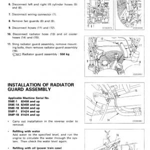 Komatsu D58e-1, D58p-1 Dozer Service Manual