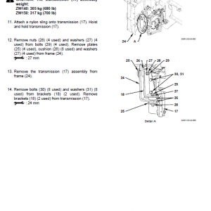 Hitachi Zw140, Zw150 Wheel Loader Service Manual