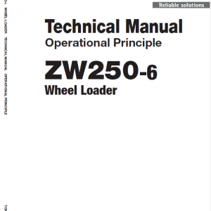 Hitachi Zw250-6 Wheel Loader Service Manual