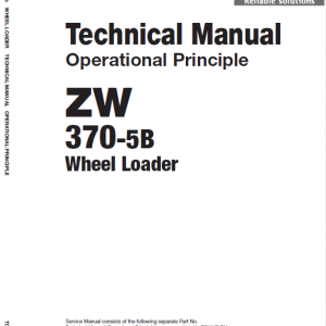 Hitachi Zw370-5b Wheel Loader Service Manual