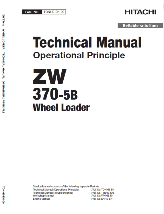 Hitachi Zw370-5b Wheel Loader Service Manual