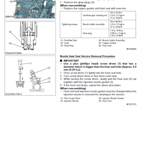 Kubota U17, U17-3 Excavator Workshop Service Manual