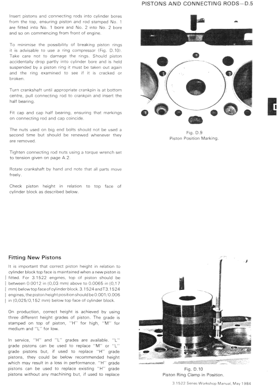 Komatsu 3.1522, 3.1524, T3.1524 Engines Manual