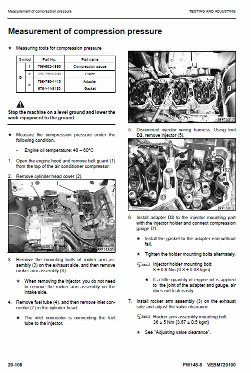 Komatsu Pw148-8 Excavator Service Manual