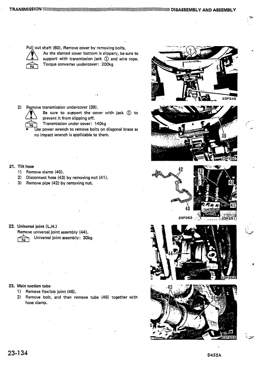 Komatsu D63e-1 Dozer Service Manual