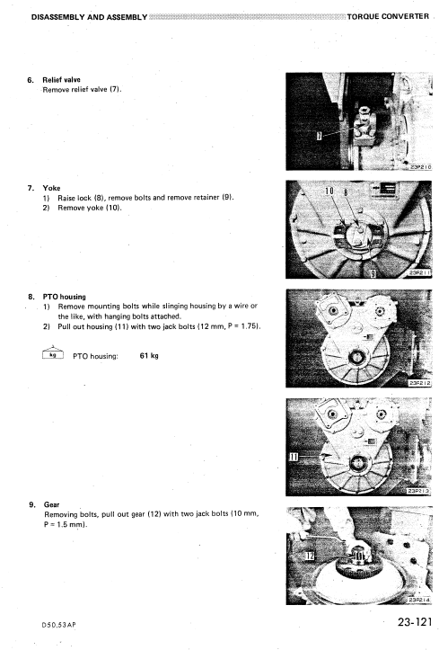 Komatsu D50a-16, D50p-16, D53a-16, D53p-16 Dozer Service Manual