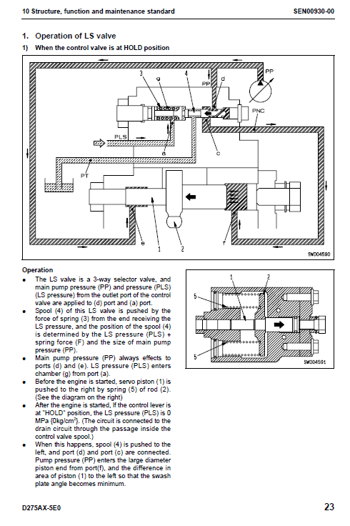 Komatsu D275ax-5, D275ax-5e0 Dozer Service Manual