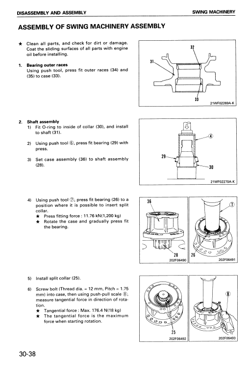 Komatsu Pw130-6k Excavator Service Manual