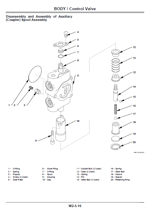 Hitachi Zw65, Zw75, Zw95 Wheel Loader Service Manual