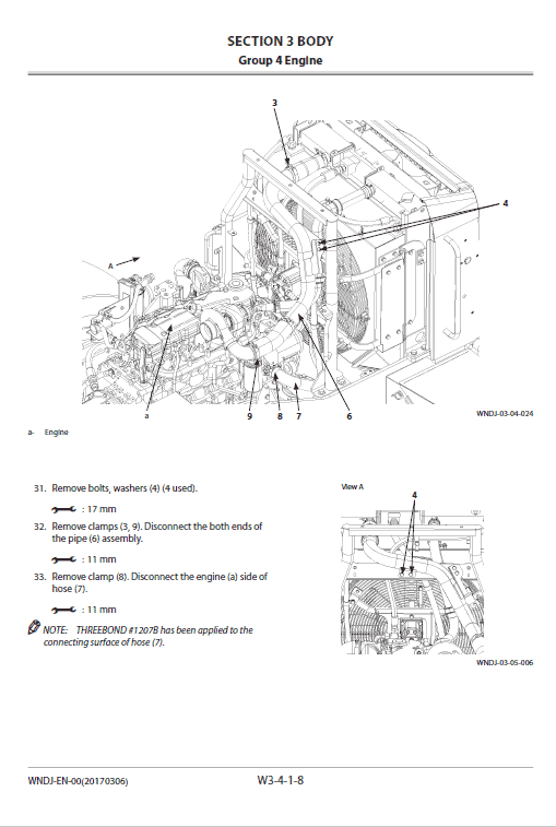 Hitachi Zw180-5a, Zw180-5b Wheel Loader Service Manual