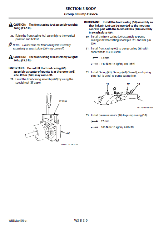 Hitachi Zw250-6 Wheel Loader Service Manual