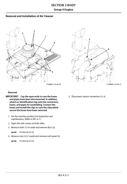 Hitachi Zw550-5b Wheel Loader Service Manual