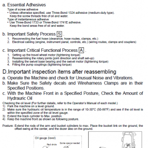 Kubota U15, U15-3 Excavator Workshop Manual