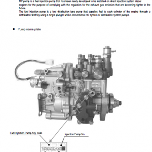 Komatsu 3d82ae, 3d84e, 3d88e Series Engine Manual