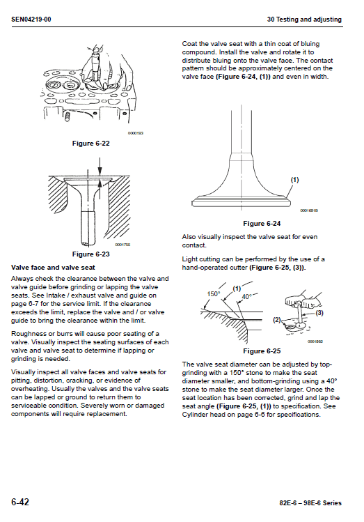 Komatsu 82e-6, 84e-6, 88e-6, 94e-6, 98e-6 Series Engine Manual