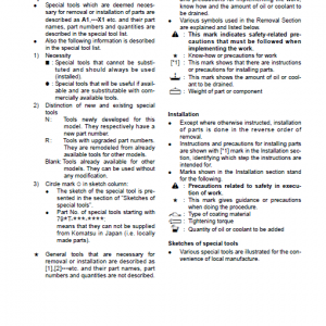 Komatsu D68ess-12 Dozer Service Manual