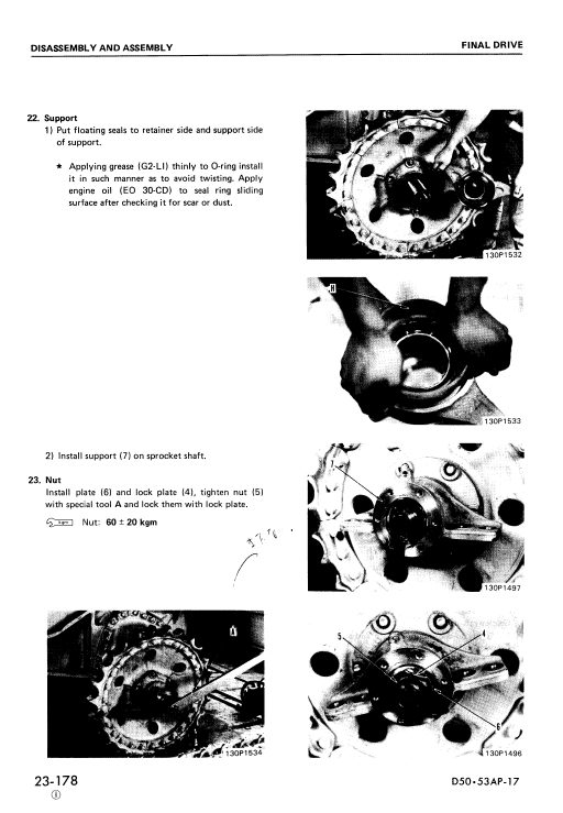 Komatsu D50a-17, D50p-17, D53a-17, D53p-17 Dozer Service Manual