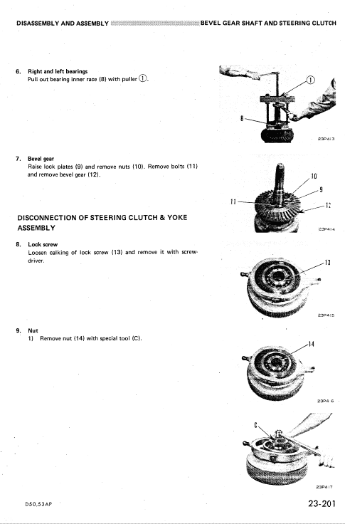 Komatsu D50a-16, D50p-16, D53a-16, D53p-16 Dozer Service Manual