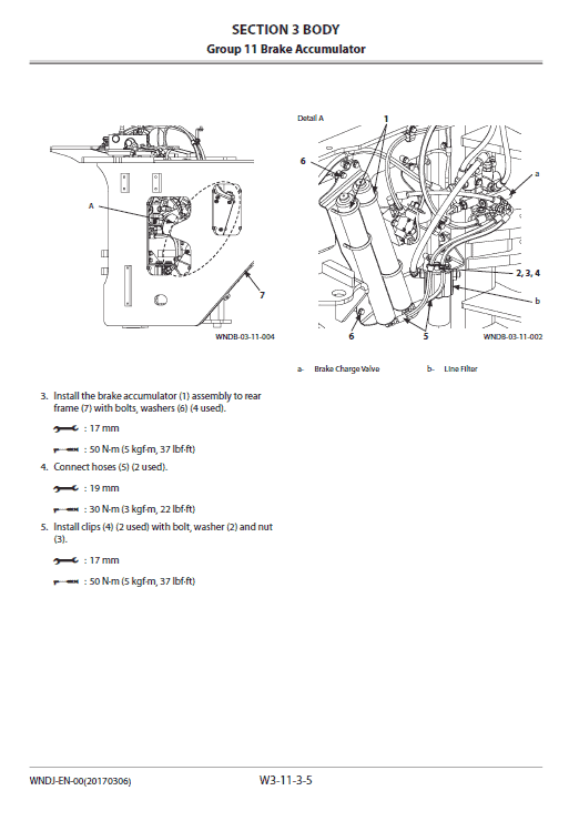 Hitachi Zw180-5a, Zw180-5b Wheel Loader Service Manual