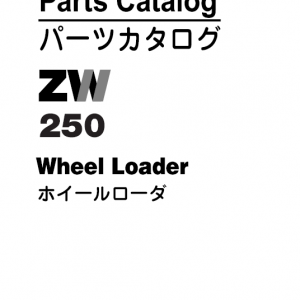 Hitachi Zw220, Zw250 Wheel Loader Service Manual