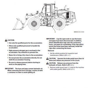 Hitachi Zw220-6 Wheel Loader Service Manual