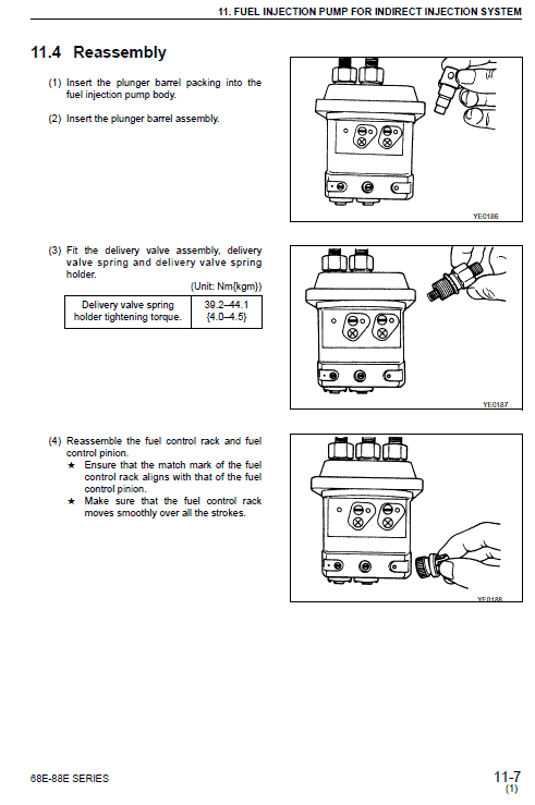 Komatsu 68e-88e Series Engine Manual