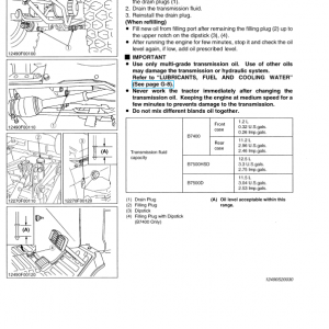 Kubota B7400, B7500 Tractor Workshop Service Manual