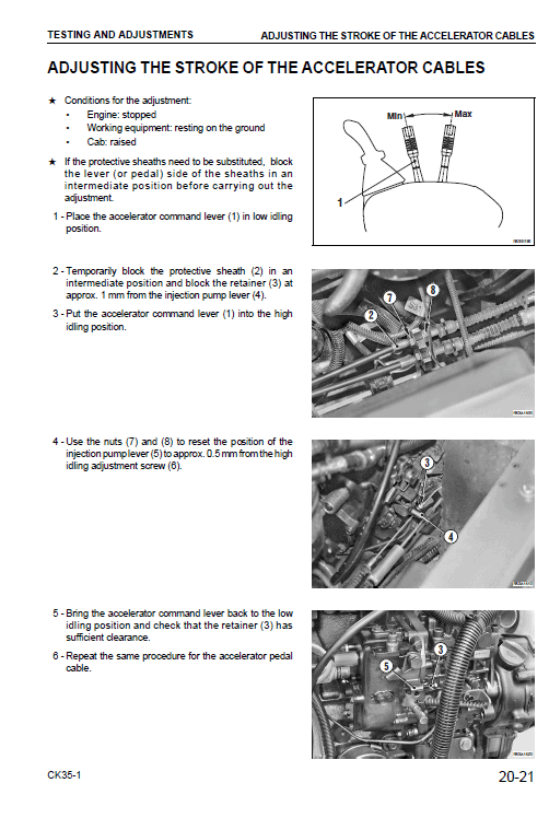 Komatsu Ck35-1 Skid-steer Loader Service Manual