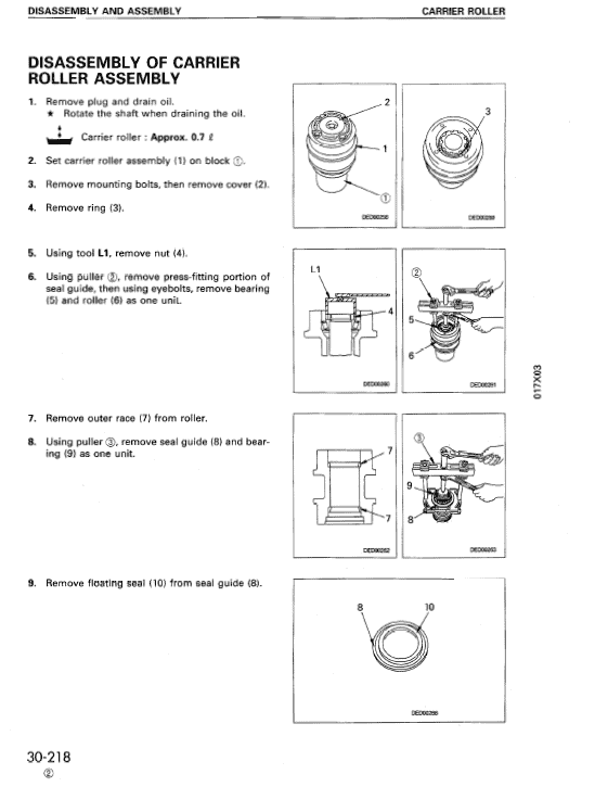 Komatsu D155ax-3 Dozer Service Manual