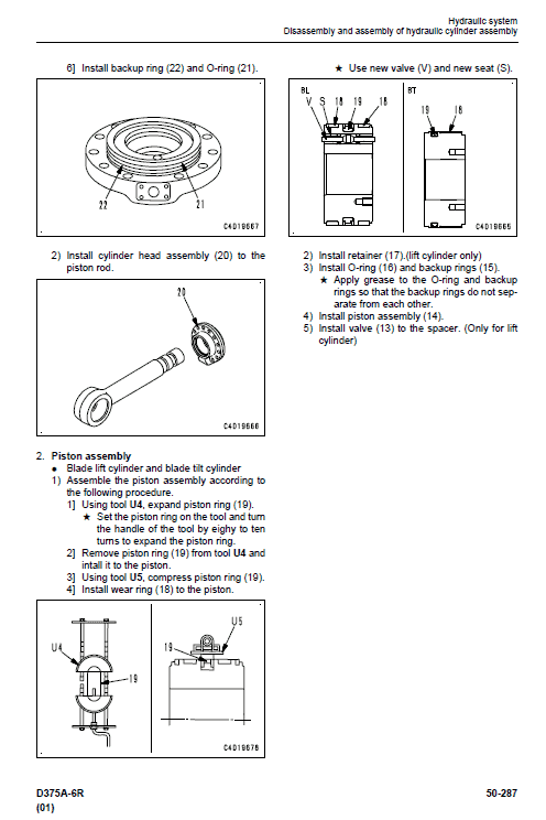 Komatsu D375a-6, D375a-6r Dozer Service Manual