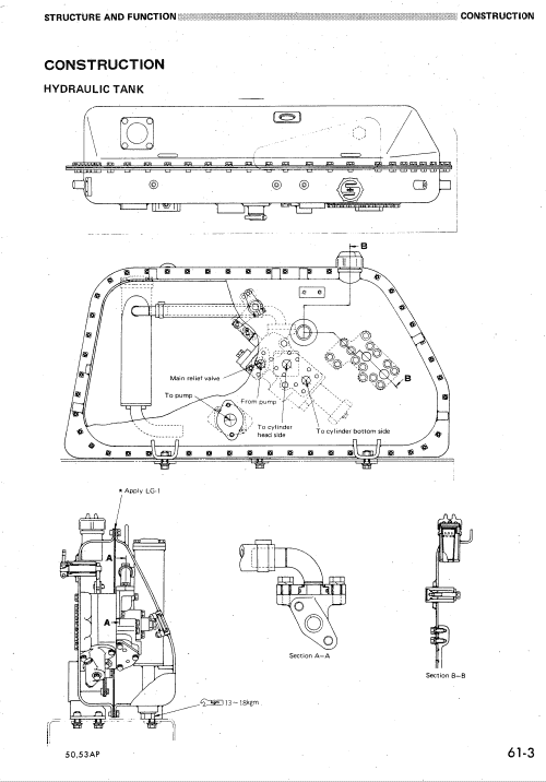 Komatsu D50a-16, D50p-16, D53a-16, D53p-16 Dozer Service Manual